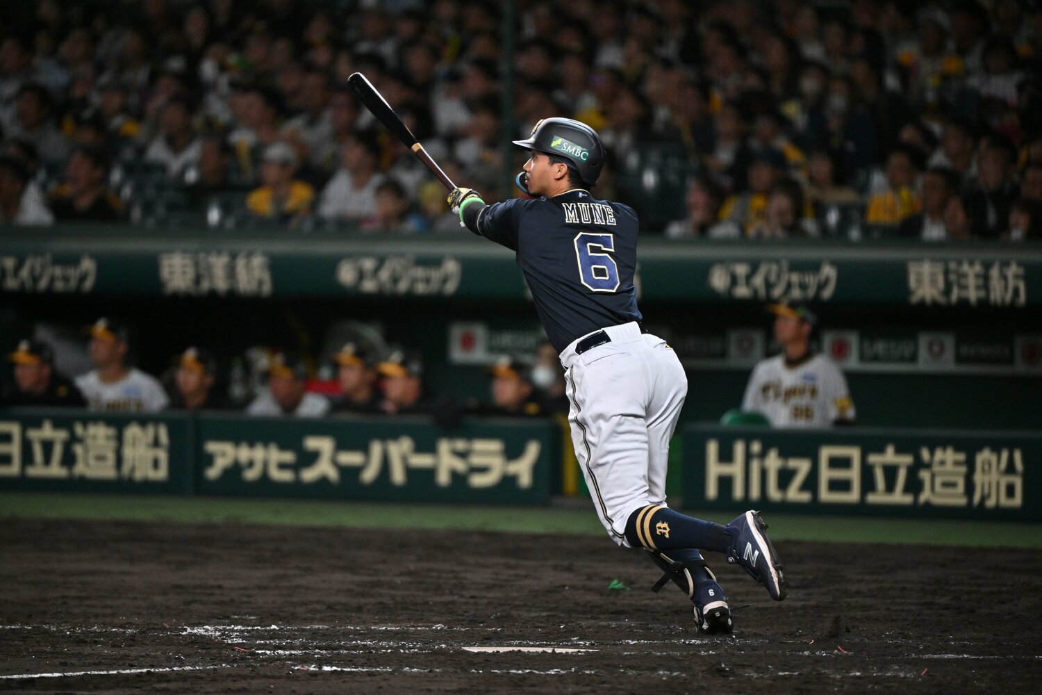 昨年の日本シリーズでは第3戦で殊勲打を放った宗 ©︎Hideki Sugiyama