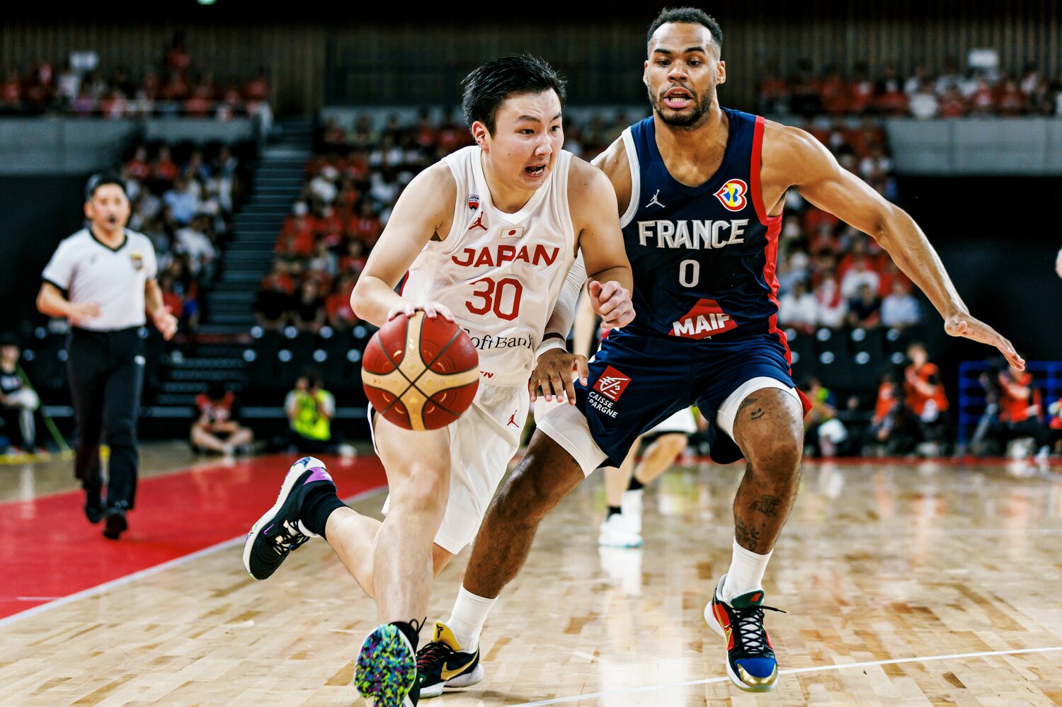 アウトサイド以外のオフェンス力もアップした富永。昨年テストマッチで戦ったフランスとはパリでも激突予定　©︎Kiichi Matsumoto