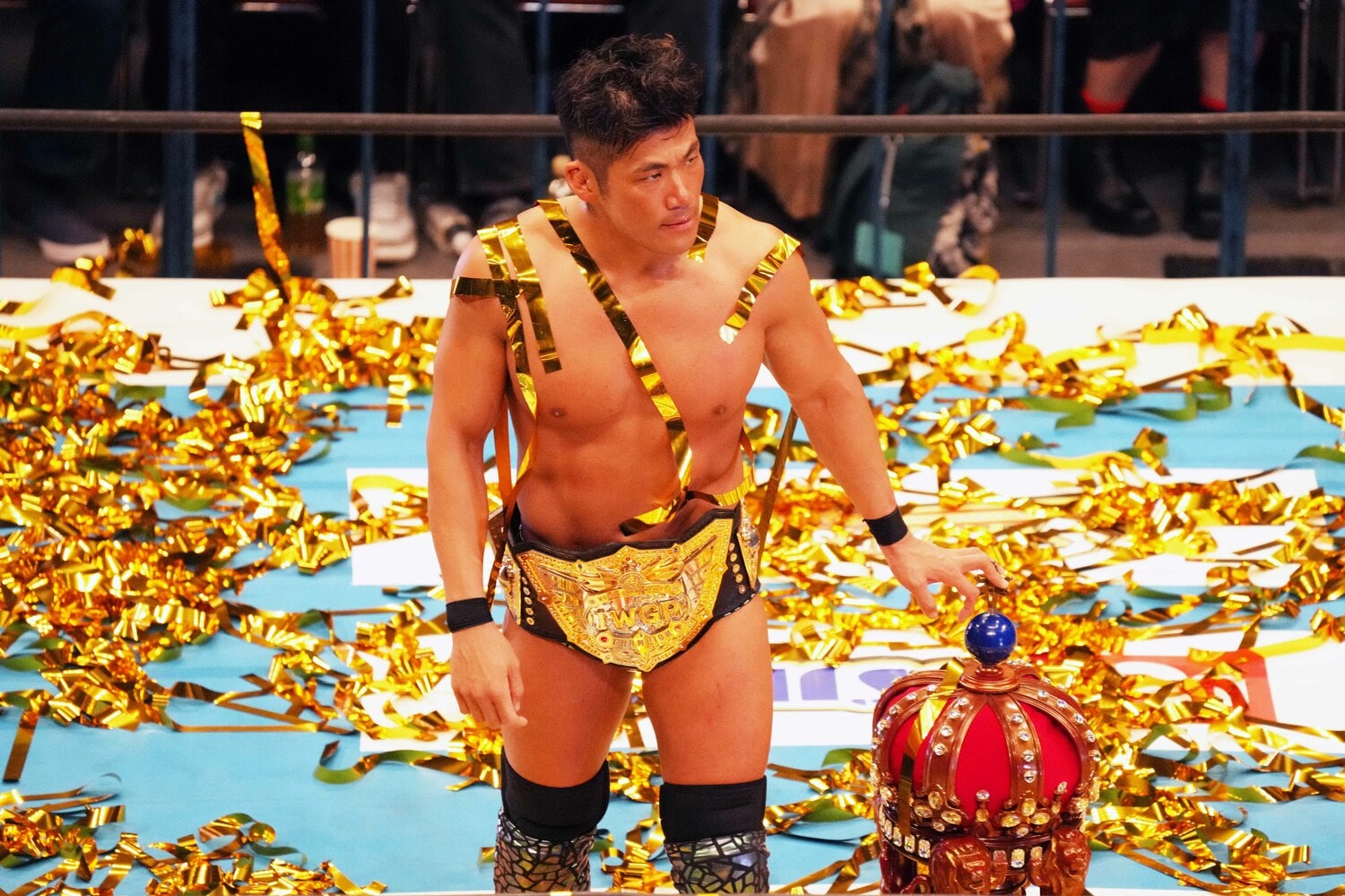 団体最高峰のベルト巻いたSANADAだが、「新しい景色」を見せるには至っていない