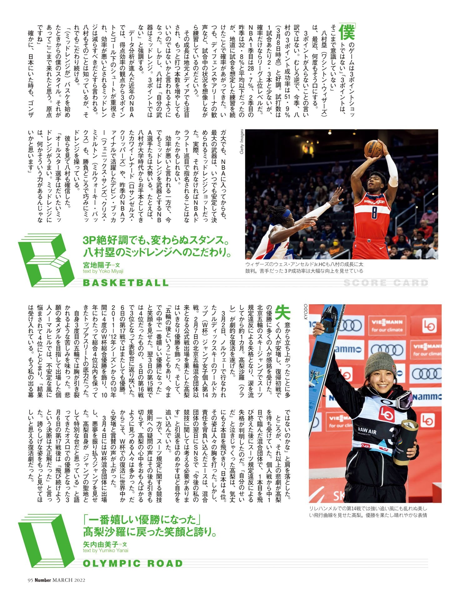 【SCORE CARD】BASKETBALL／OLYMPIC ROAD