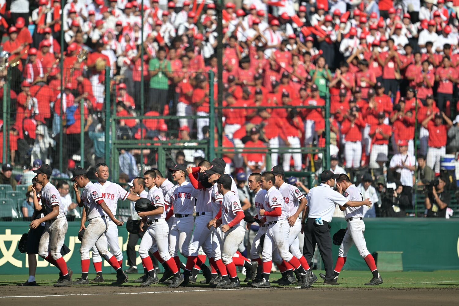 初のベスト8に進んだおかやま山陽　©Hideki Sugiyama