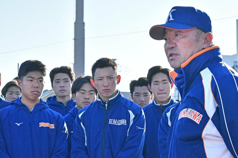 2024年1月、駒大野球部の新監督に就任した香田誉士史　©JIJI PRESS