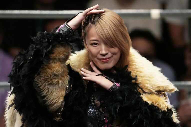 ジュリアがラストマッチの相手に指名した桜井麻衣　©Masashi Hara