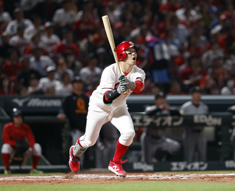 昨季は首位打者のタイトルを獲得　©JIJI PRESS