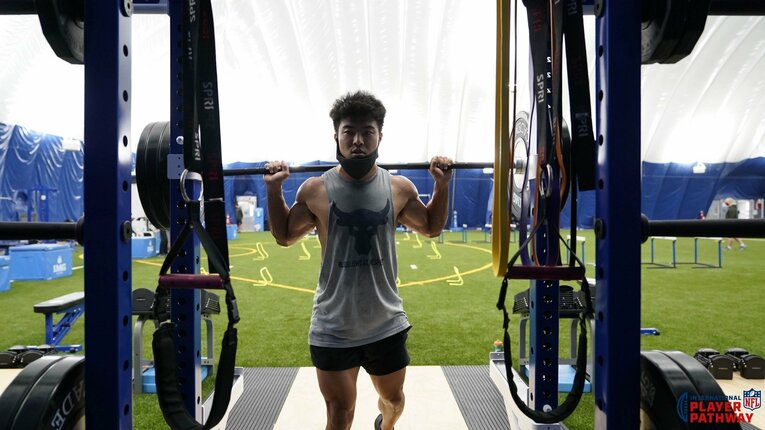 日本人初のNFL選手に近づいている李卓（26歳）　写真：本人提供