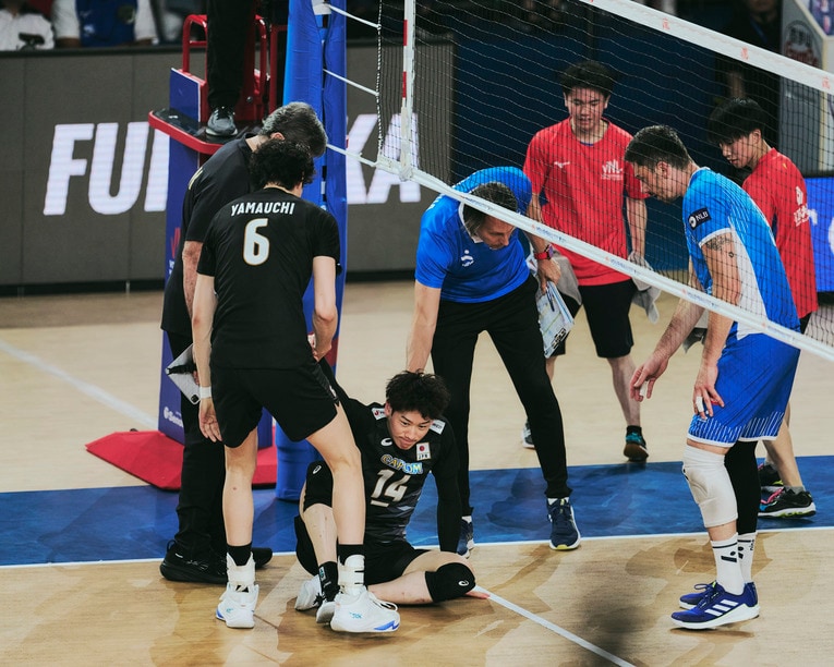 石川祐希（VNLスロベニア戦）©︎Yuki Suenaga