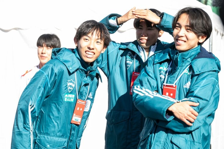 【5区〜往路優勝後…オフショット】©Nanae Suzuki