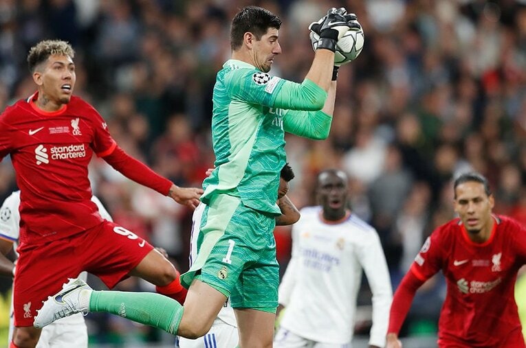 レアル・マドリーの守護神クルトワのセービング技術は、CL決勝の舞台でも圧倒的だった ／ photograph by Mutsu Kawamori