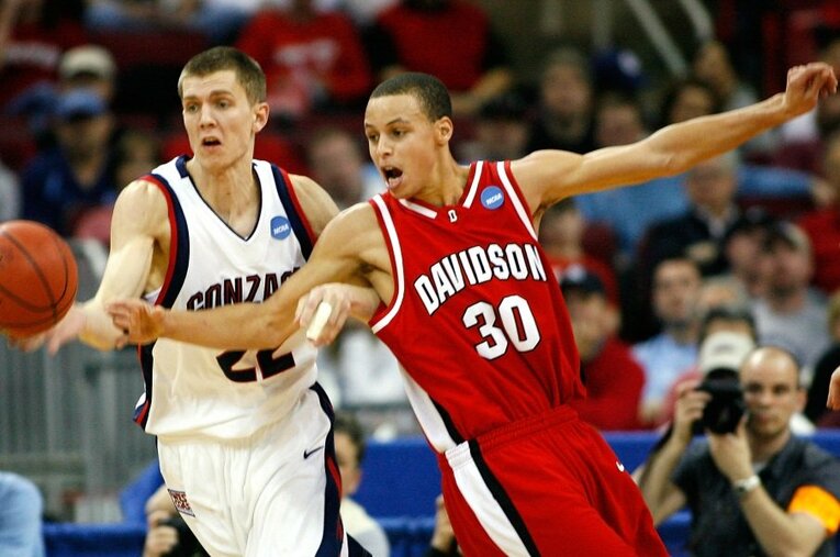 大学時代のステフィン・カリー ／ photograph by Getty Images