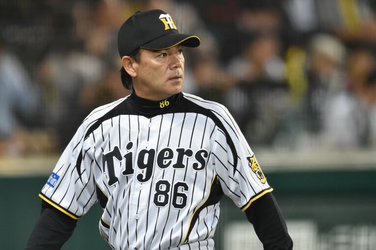 2012〜15年の4シーズンにわたって阪神を指揮した和田監督。14年には2位からCSを制覇したが、リーグ優勝はなかった　©Hideki Sugiyama