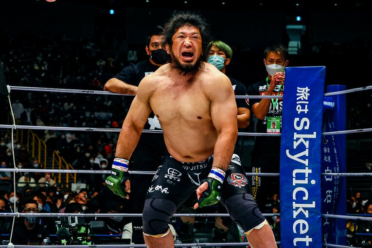 試合前には雄叫びをあげるシーンも　©RIZIN FF Susumu Nagao