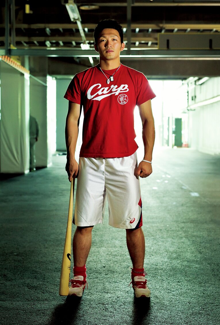 2016年、Numberのインタビューに応じてくれた鈴木誠也　©︎Hideki Sugiyama