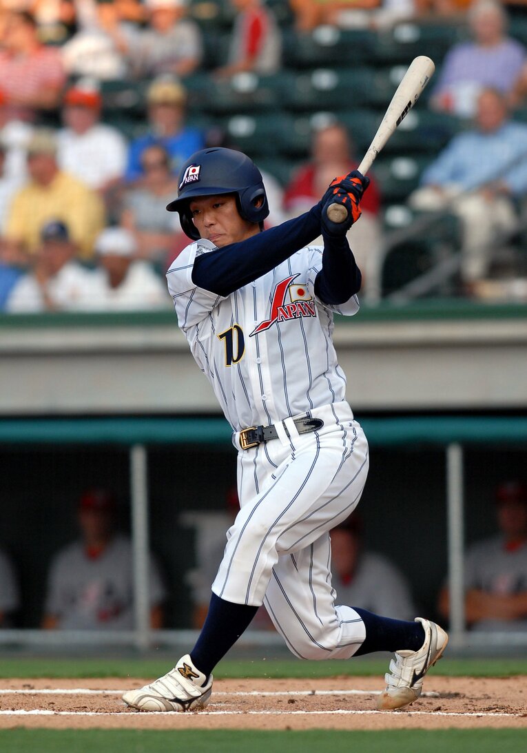 大学日本代表時代の大引　©AFLO