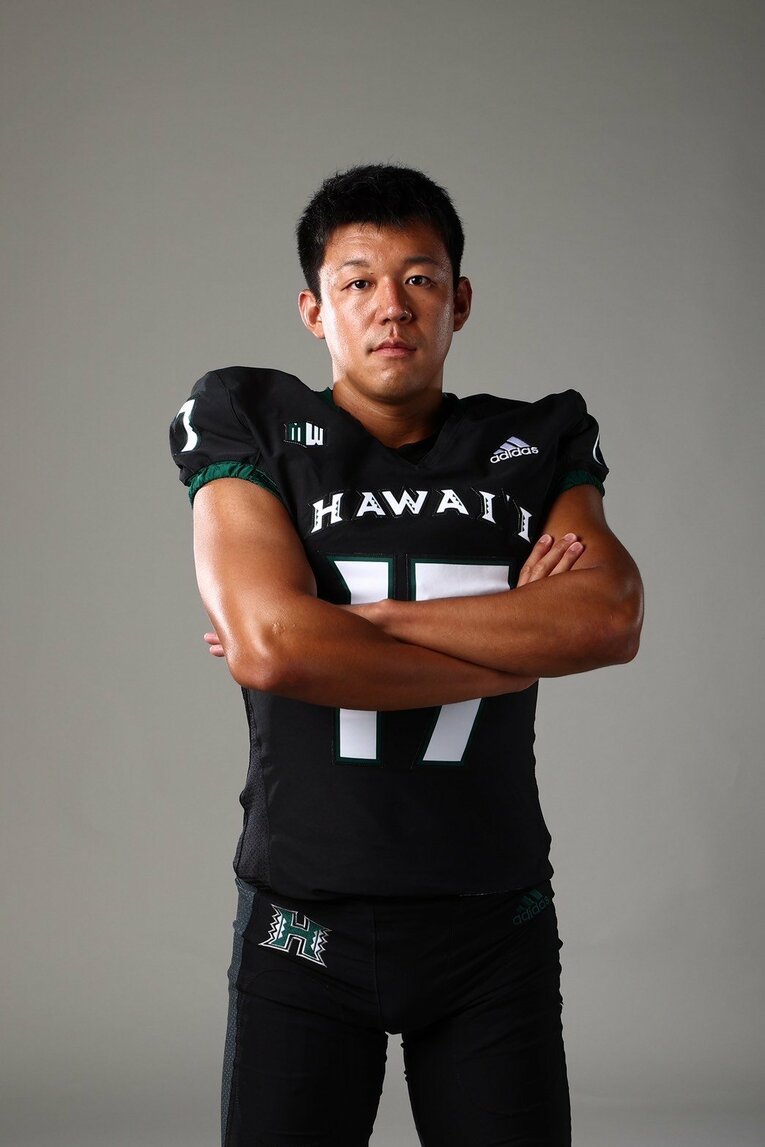 競技と出会って5年でNCAA1部のハワイ大への編入を決めた松澤／本人提供