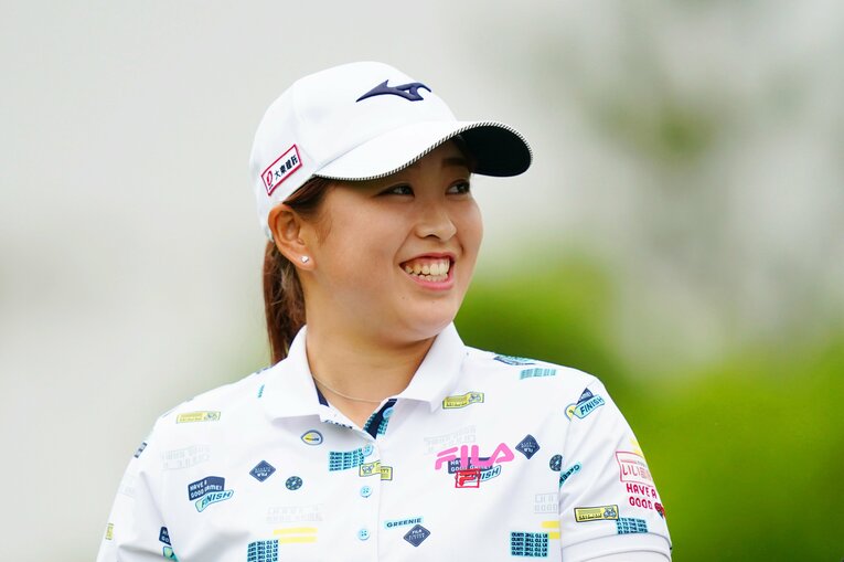 最終日まで首位をキープしていた19歳西郷真央　©Ken Ishii/Getty Images