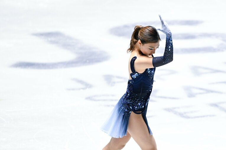 自身最後の全日本選手権で圧巻の演技を見せた坂本花織【スワイプするとそのほかの写真もご覧になれます】　©Asami Enomoto