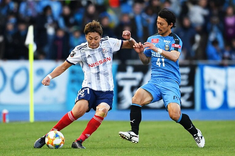 横浜F・マリノスと松原健には欧州最先端のエッセンスを感じる。12月7日、日産スタジアム。結実の時は目前だ。 ／ photograph by Getty Images