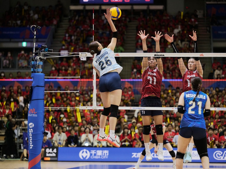 バレーボールネーションズリーグ 韓国戦　©︎Yuki Suenaga