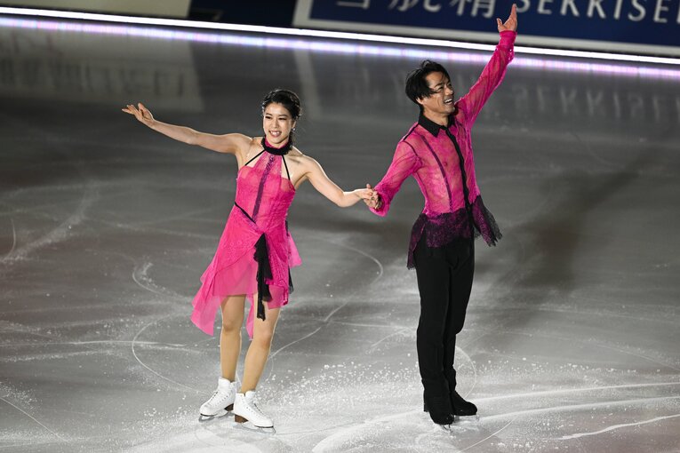 アンコールに応えて、昨季のリズムダンス（RD）曲「ソーラン節＆琴」も披露　©Asami Enomoto