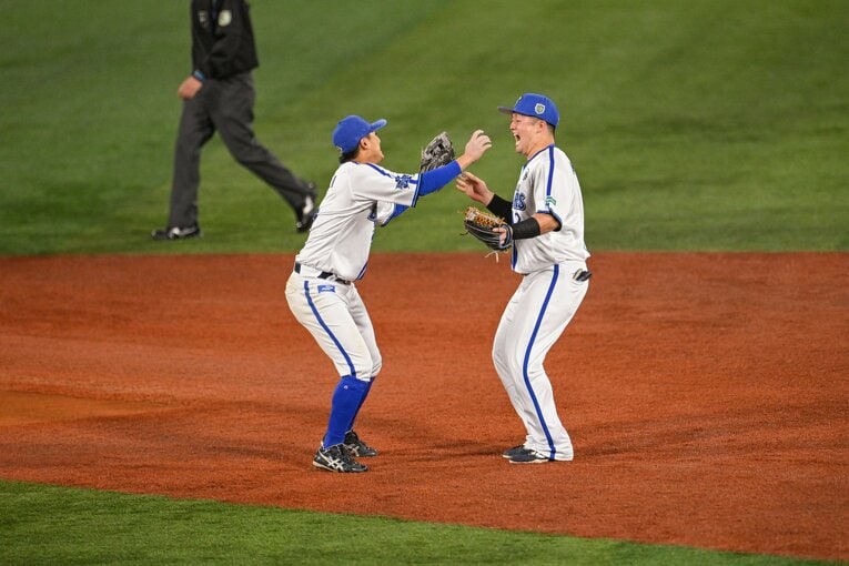 日本一決定の瞬間の牧と森　©Nanae Suzuki