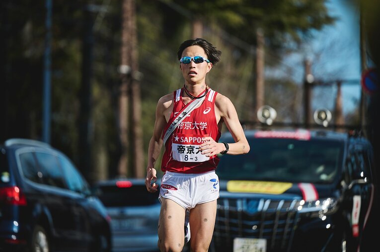 3区を走った遠藤　©Yuki Suenaga