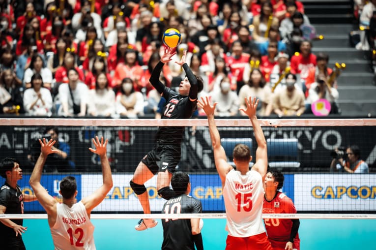 高橋藍のフェイクセット（2枚目/全2枚）©︎FIVB