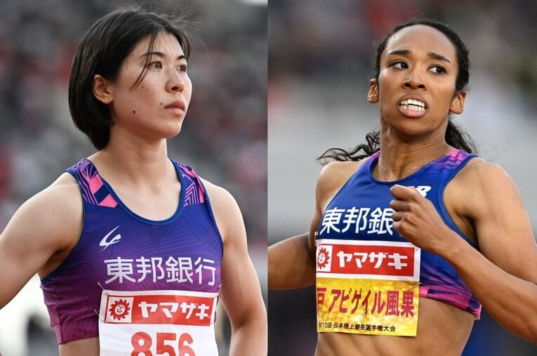 現在の日本女子スプリント界を引っ張る松本奈菜子と井戸アビゲイル風果の東邦銀行コンビ。吉田真希子監督が語るそのポテンシャルは…？ ／ photograph by Asami Enomoto