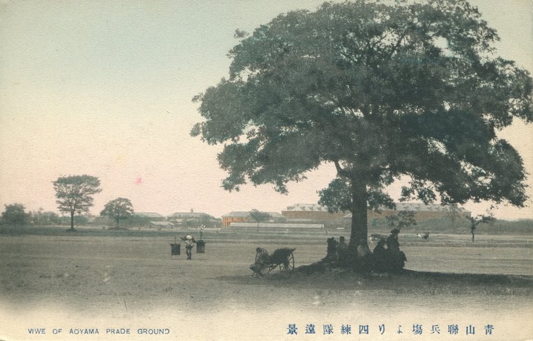 青山練兵場（1886年～1920年頃）。この場所が現在は明治神宮外苑になっている　©KYODO