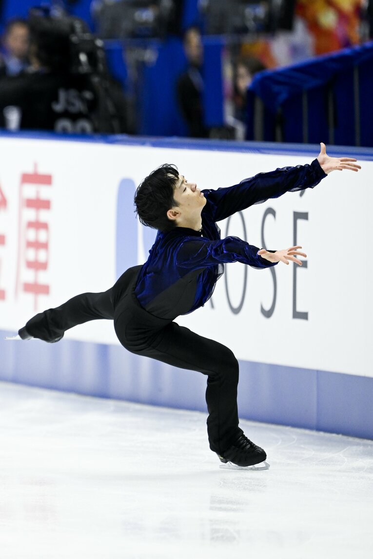 NHK杯フリー、鍵山の演技　©︎Asami Enomoto