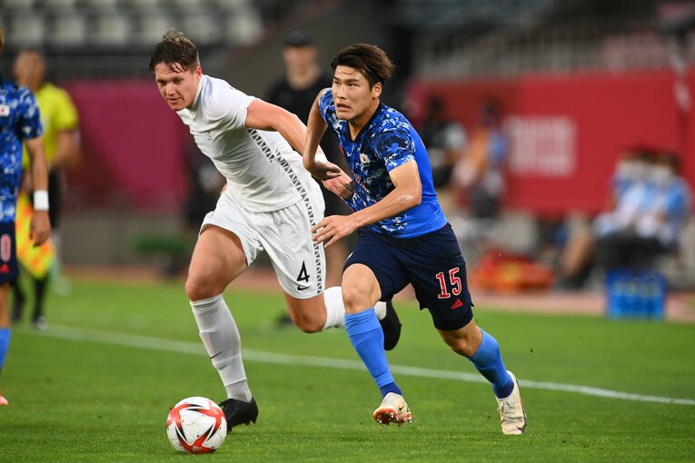 東京五輪ニュージーランド戦での橋岡　©Takuya Kaneko/JMPA