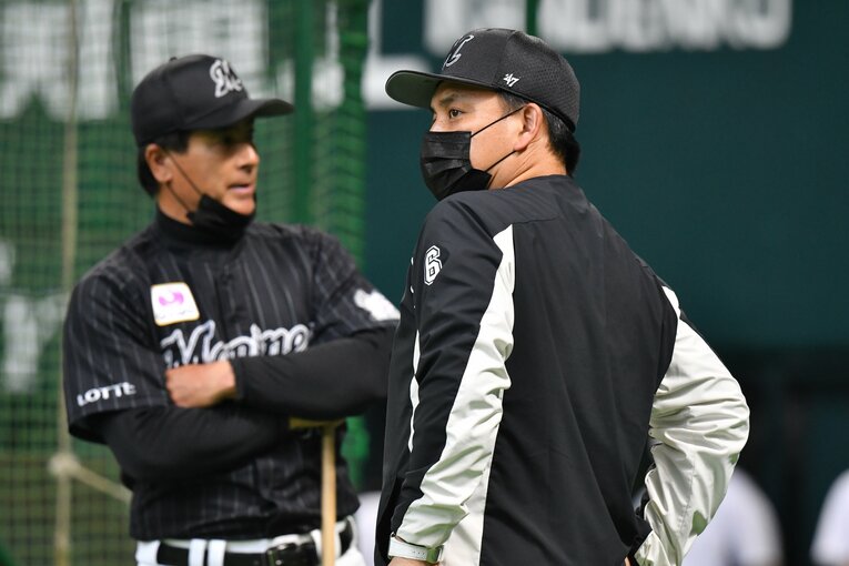 2018〜22年、ロッテを率いた井口監督　©Hideki Sugiyama