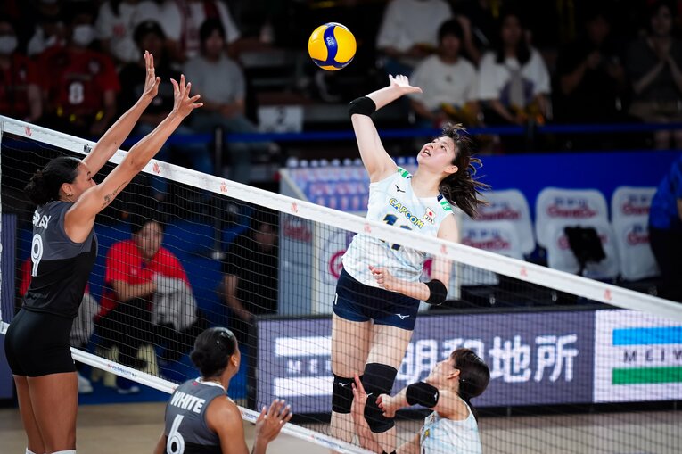 山田二千華（VNLカナダ戦）©︎Volleyball World