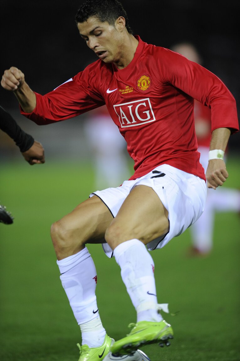 2008年クラブW杯でのC・ロナウド　©Takuya Sugiyama