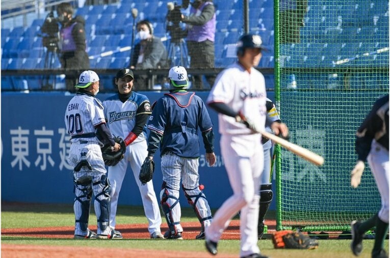 2020年トライアウトの新庄ビッグボス　©Nanae Suzuki