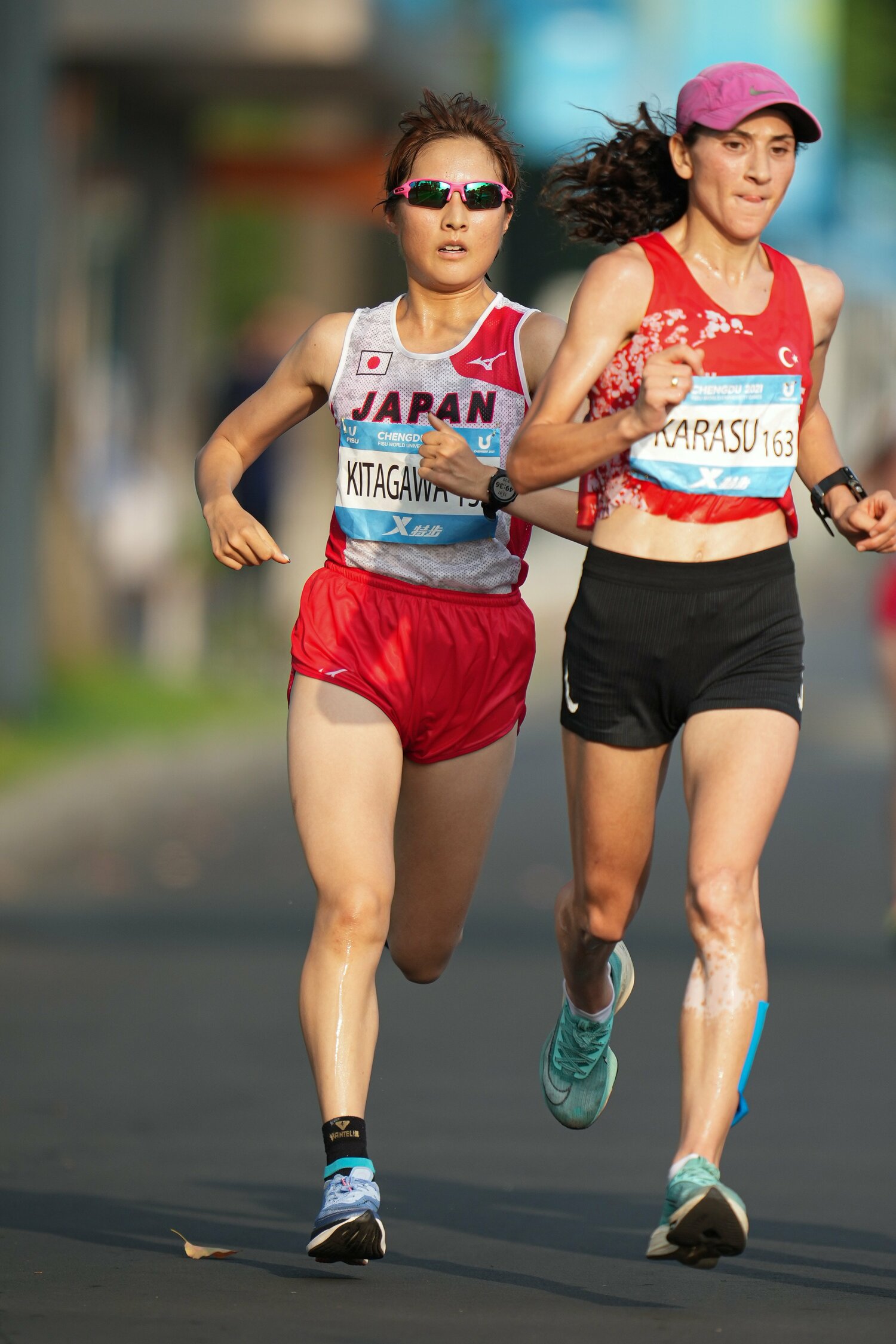 今夏のユニバ女子ハーフマラソンで好走。見事“学生世界一”の称号を得た ©AFLO