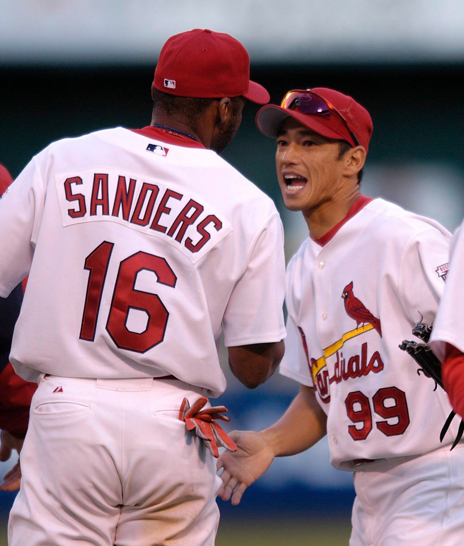 大塚と対戦したカージナルスの田口 ©︎JIJI PRESS