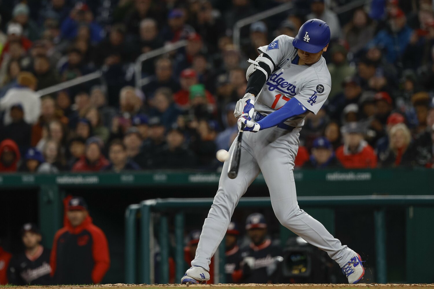 大谷はトランプ大統領表敬訪問直後の試合で、“サイクル未遂”の活躍を見せた ©Getty Images