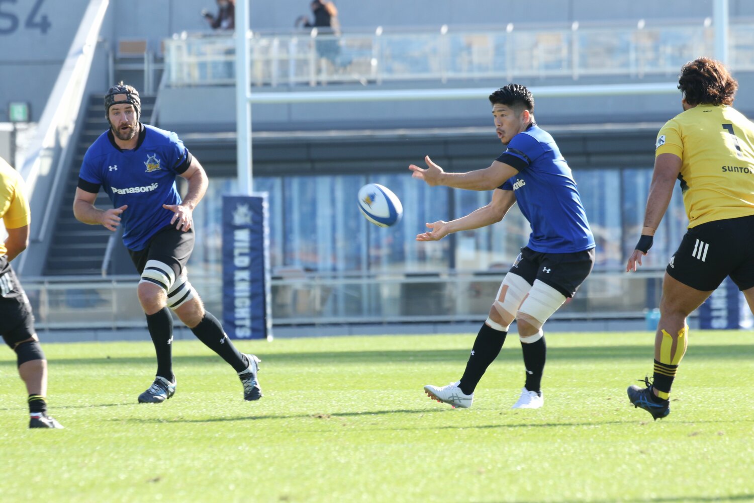 サンゴリアスとのプレシーズンマッチに出場し、存在感を示した松田力也　©︎Nobuhiko Otomo