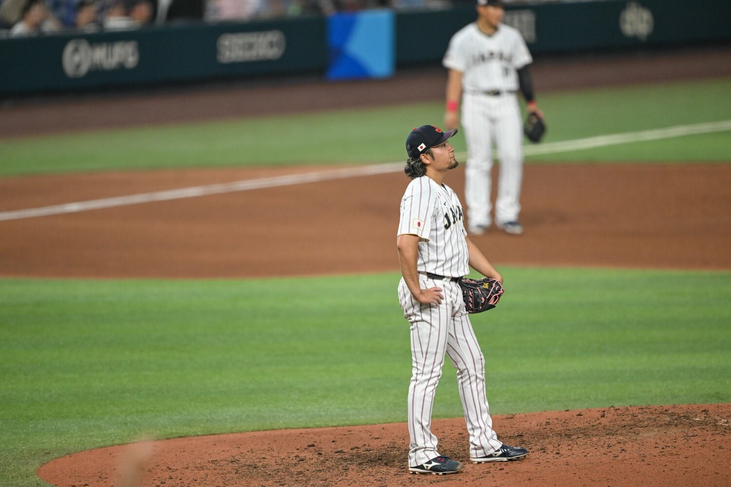 4番手として登板し逆転3ランを浴びた伊藤大海　©️Nanae Suzuki