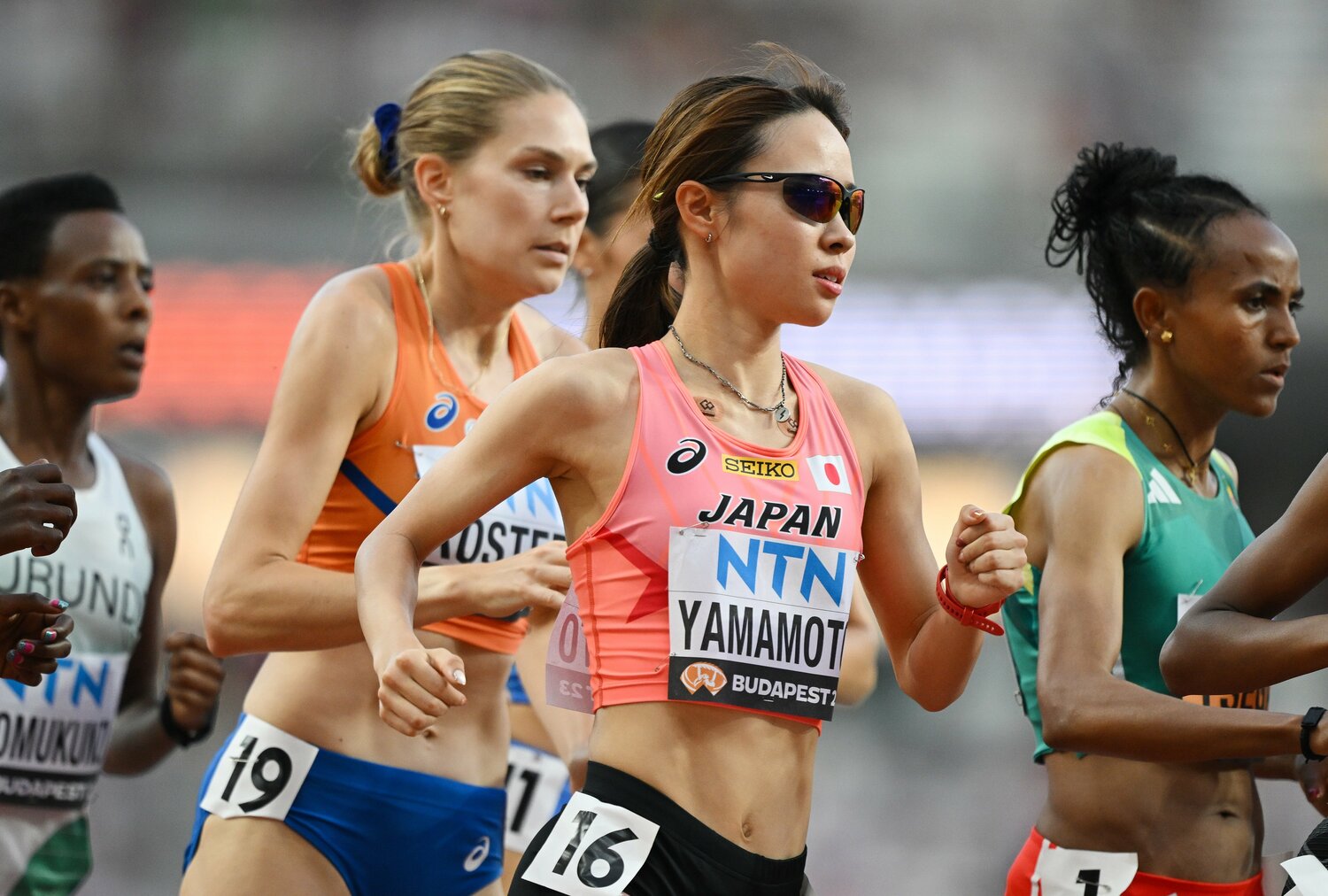 ブダペスト世界陸上（2023年）での山本有真　©Getty Images