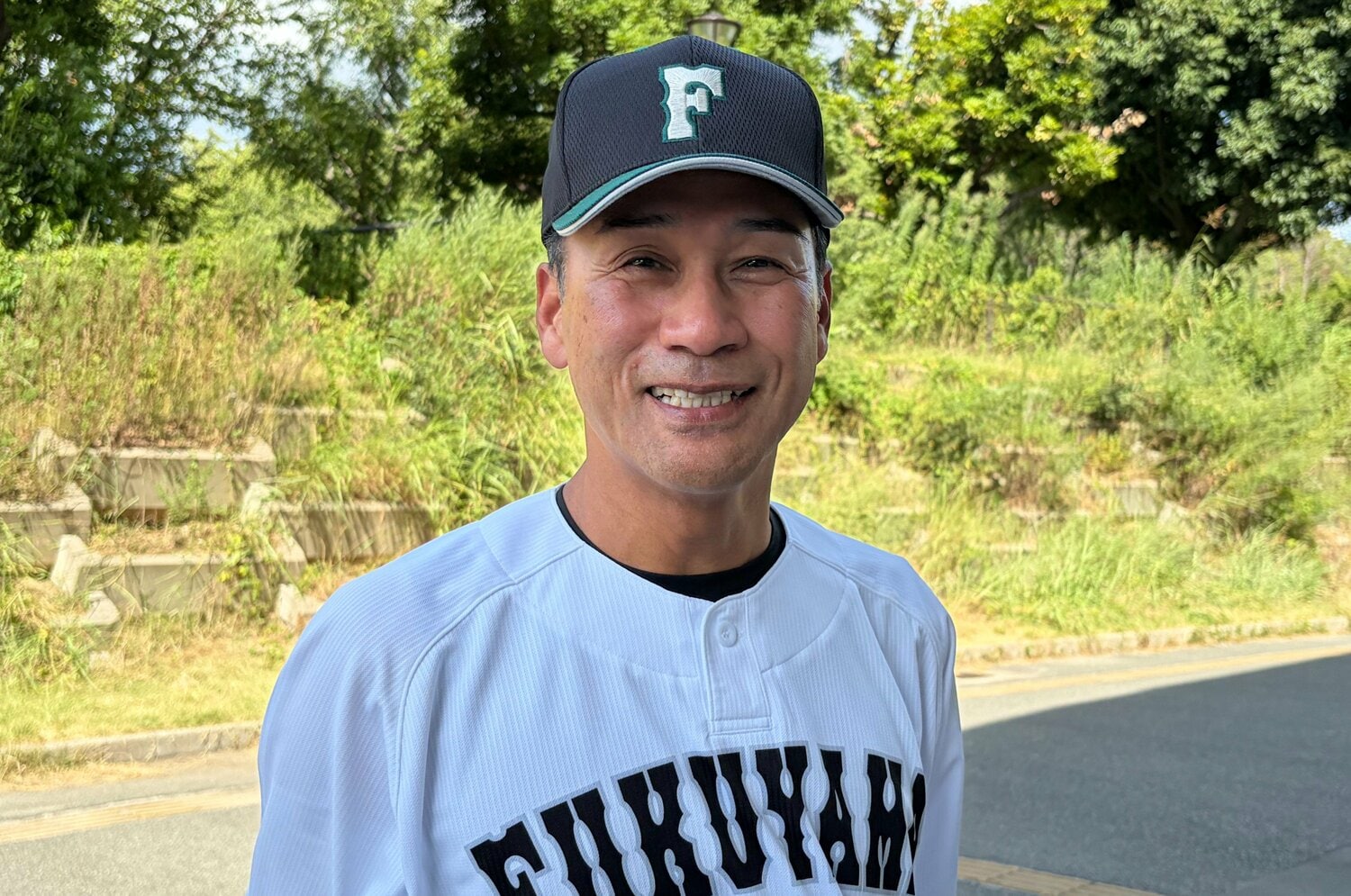 今年4月に市立福山の監督に就任した小田 ©Genki Taguchi