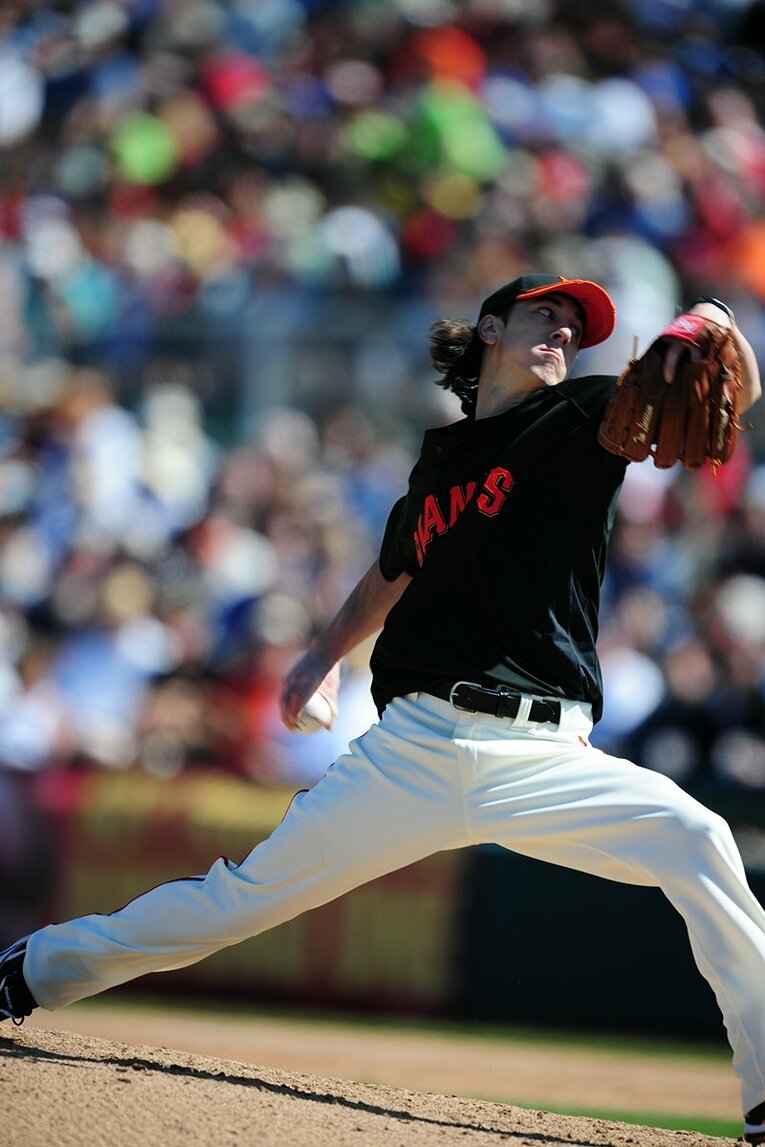 180cmの体躯でメジャーを席巻したピッチャー、ティム・リンスカム ©Naoya Sanuki