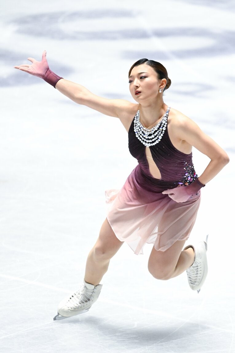 自身最後の全日本選手権で圧巻の演技を見せた坂本花織【スワイプするとそのほかの写真もご覧になれます】　©Asami Enomoto