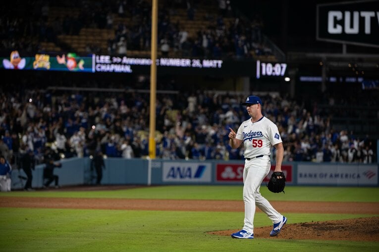 クローザーのフィリップスも大谷の英語力に驚いた1人だ　©Nanae Suzuki