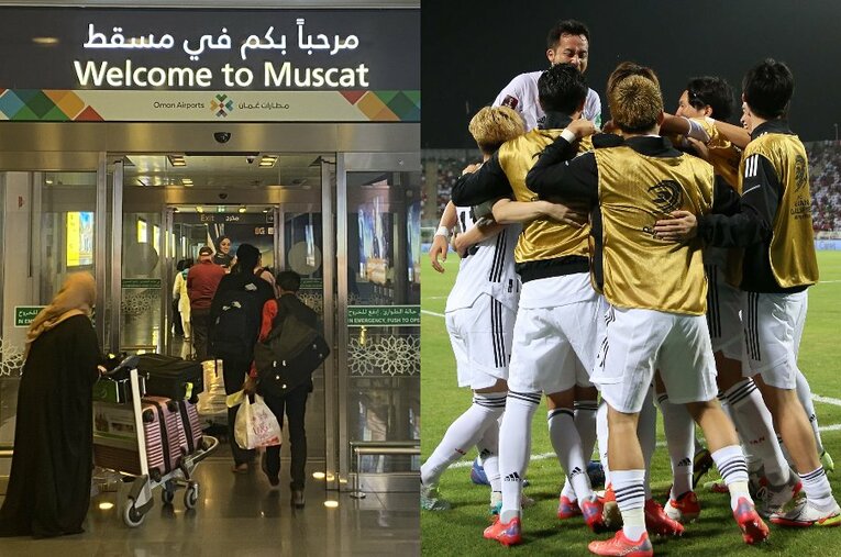 1－0で勝利したオマーン戦。取材者は現地での試合にたどり着くまで、どんなことが起きていたのか ／ photograph by Atsushi Iio/JFA