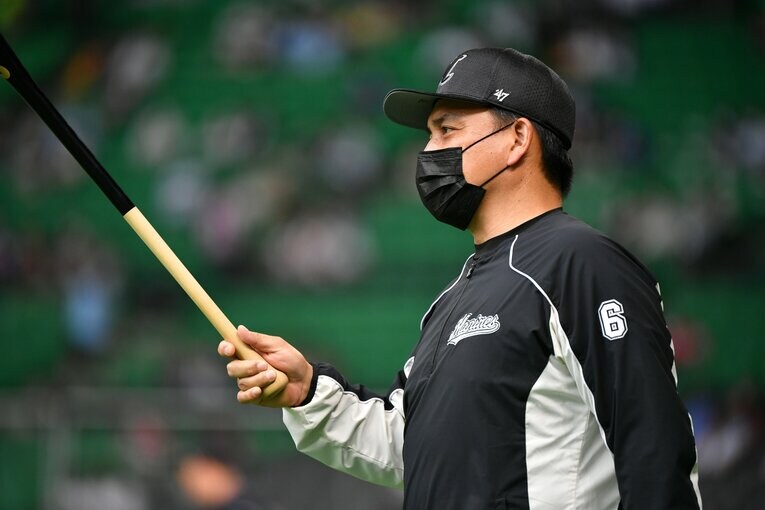 2018〜22年、ロッテを率いた井口監督　©Hideki Sugiyama