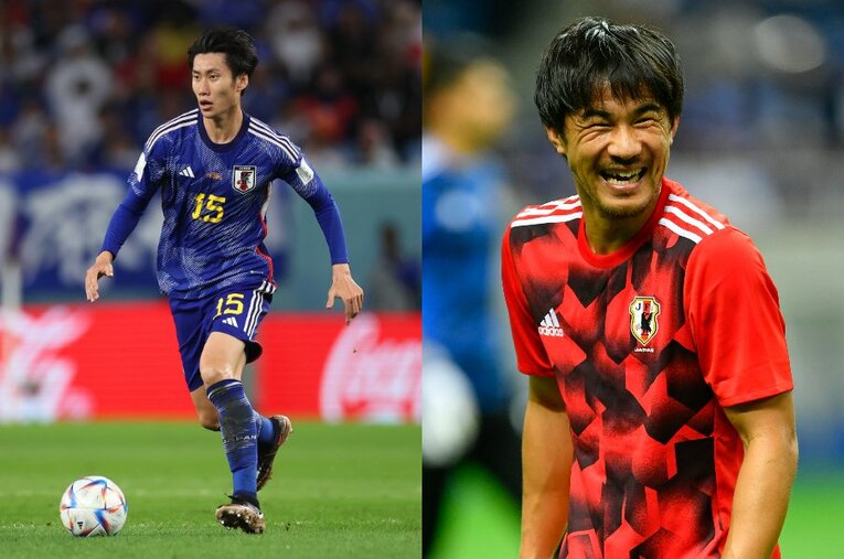 岡崎慎司は「僕が誰かを指名すべきじゃないとは思うけれど」と前置きしつつ、日本代表の次期キャプテン候補として鎌田大地の名前をあげた ／ photograph by Getty Images/Takuya Sugiyama