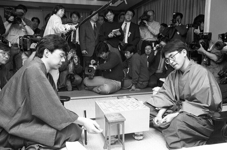 谷川浩司vs.羽生善治／王将戦 ／ photograph by Shigeru Tanaka