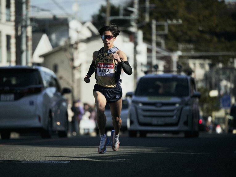 今大会では3区を走り11位ではあったが、順位を4つあげた菅野　©Yuki Suenaga