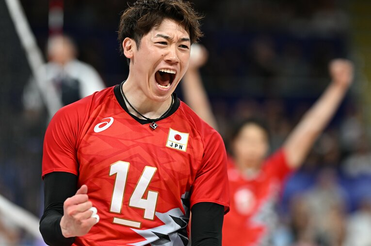 石川祐希（パリ五輪 ドイツ戦）©︎Naoya Sanuki/JMPA